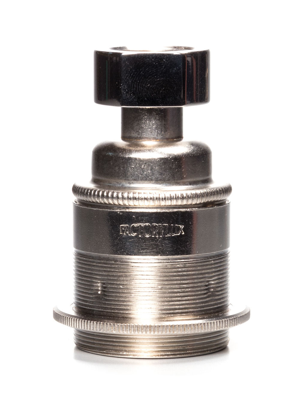 20mm Conduit Lamp Holder E27 | Silver | X 10 Bundle | End-of-line
