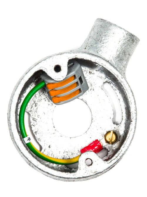 One-Way Open Box with cover | Galvanised Conduit Boxes
