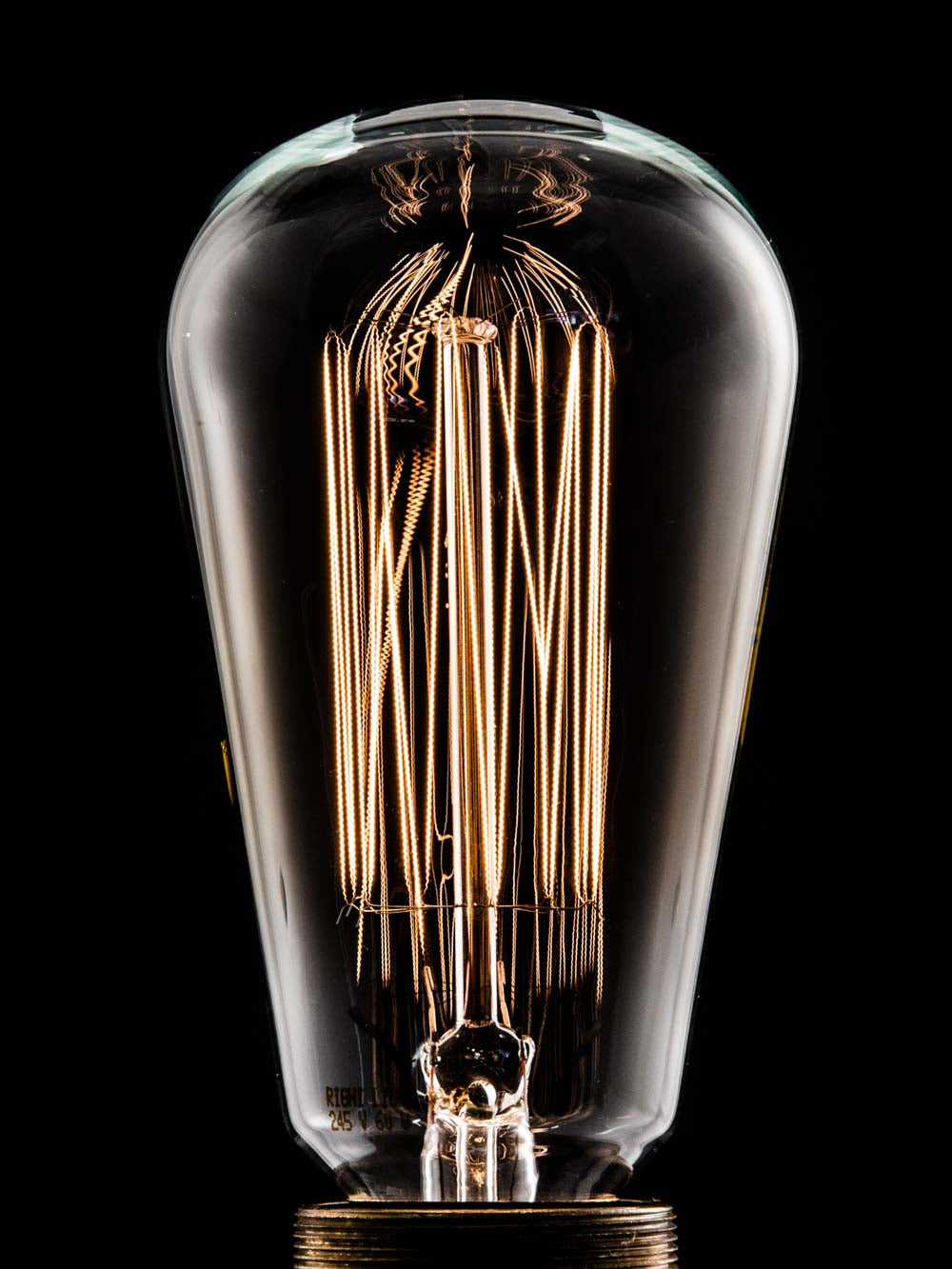 Pear Squirrel Cage Filament Light Bulb | E27 Screw | 40W | X 9 Bundle | End-Of-Line