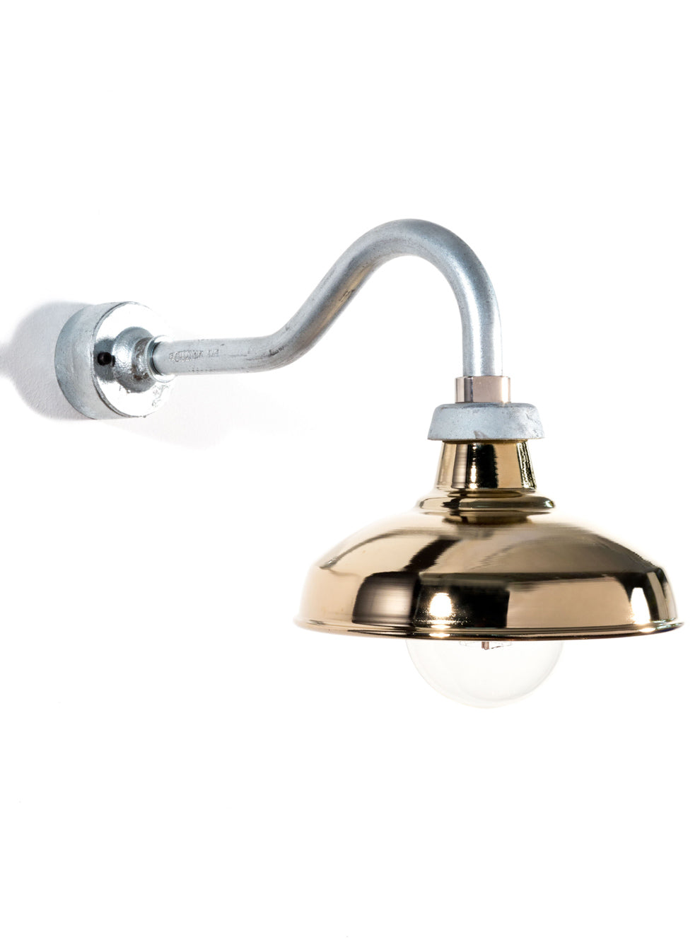 Kitchen Swan Neck Wall Light | Gold Shade | End-Of-Line