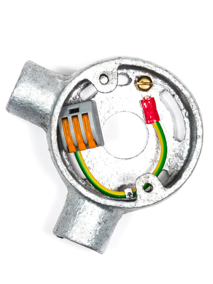 Two-Way Open Elbow Box with cover | Conduit Boxes