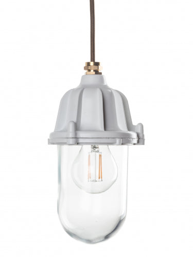 White Industrial Lantern | Outdoor And Bathroom Light | End-Of-Line