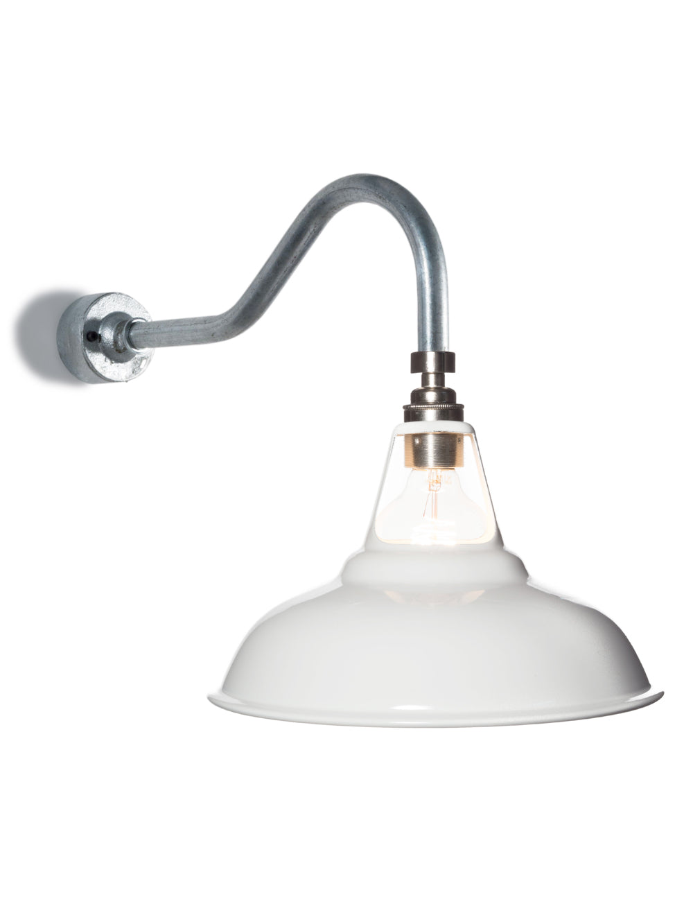 Coolicon Swan Neck Wall Light | White Shade | End-Of-Line